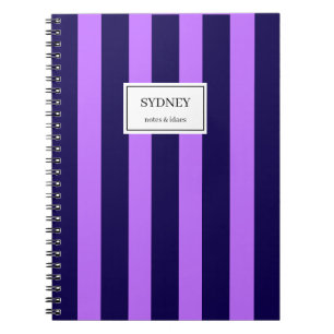 Cuaderno rayado clásico Diario de nombre personali