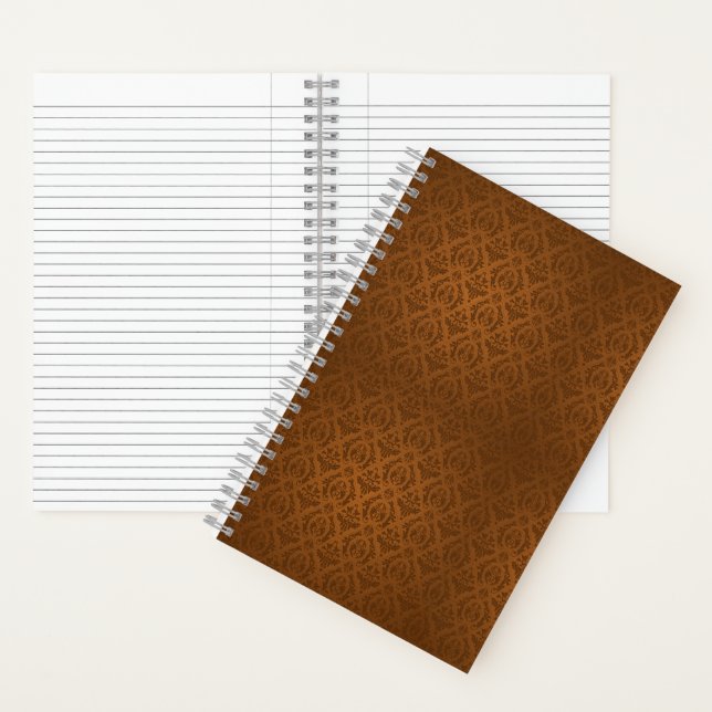 Cuaderno Rayado Con Cubierta Marrón (Interior)