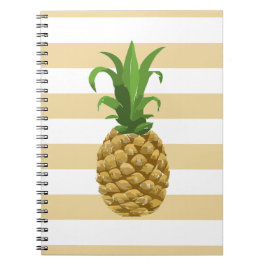 Cuaderno rayado de la piña
