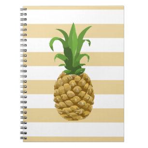 Cuaderno rayado de la piña