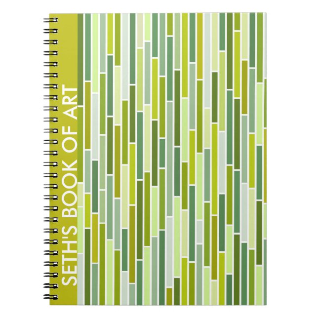 Cuaderno rayado en verde (Frente)