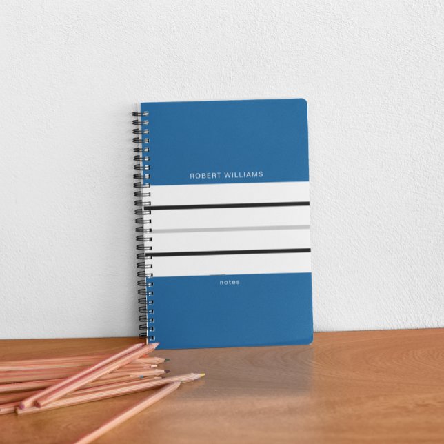Cuaderno Rayado monocromo azul (Subido por el creador)