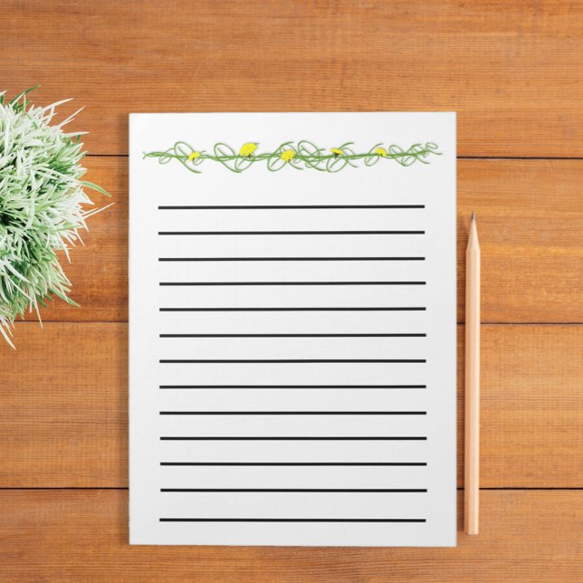 Cuaderno Rayado Oscuro de Dientes de León (Subido por el creador)