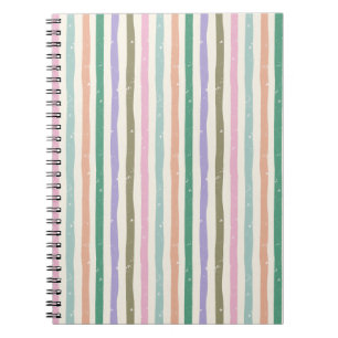 Cuaderno Rayado Pastel Rústico