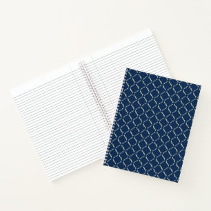 Cuaderno Rayado Universitario de Diamantes Abstrac