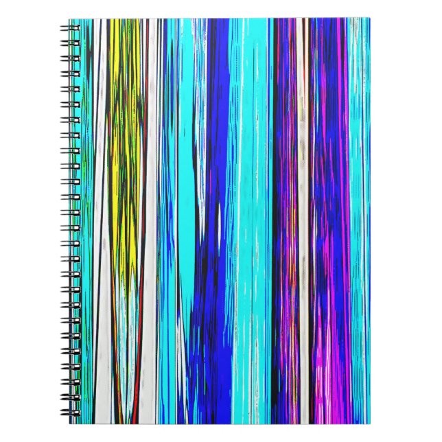 Cuaderno Rayas abstractas azules 606 (Frente)