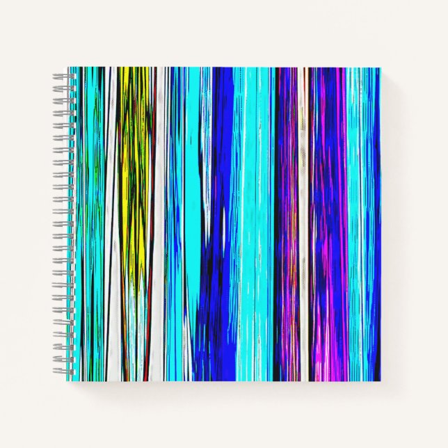 Cuaderno Rayas abstractas azules 606 (Anverso)