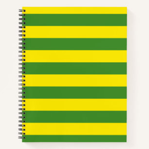 Cuaderno Rayas amarillas y verdes