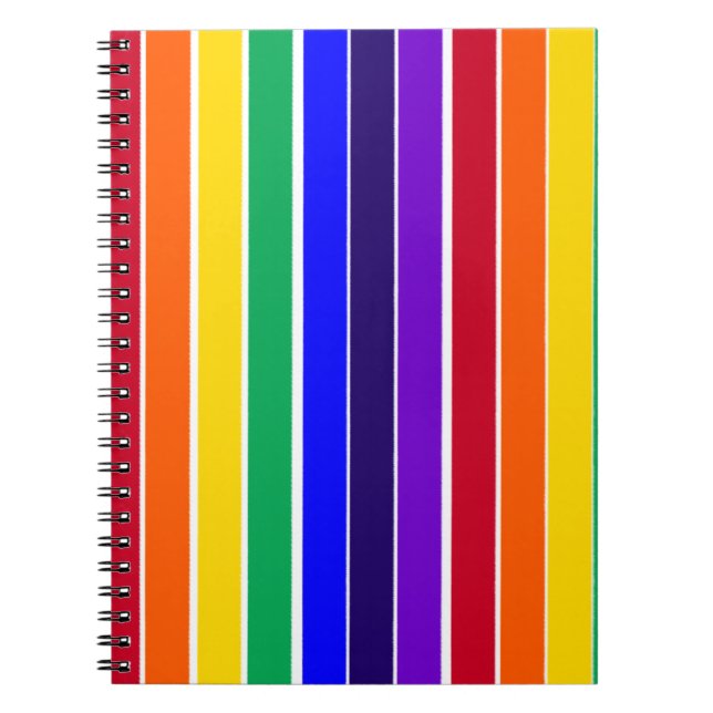 Cuaderno Rayas arcoiris (Frente)