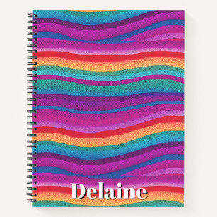 Cuaderno Rayas Arcoíris Horizontales
