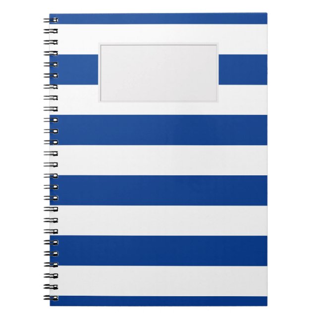 Cuaderno RAYAS azules en cualquier color (Frente)