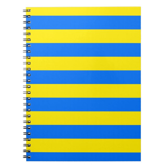 Cuaderno Rayas Azules y Amarillas (Frente)