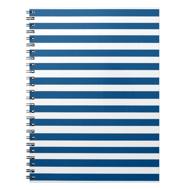 Cuaderno Rayas azules y blancas (Frente)