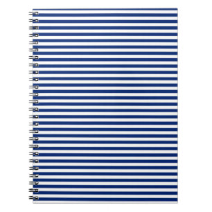Cuaderno rayas azules y blancas