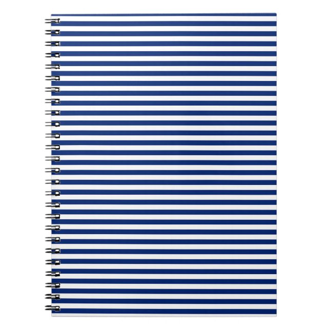 Cuaderno rayas azules y blancas (Frente)