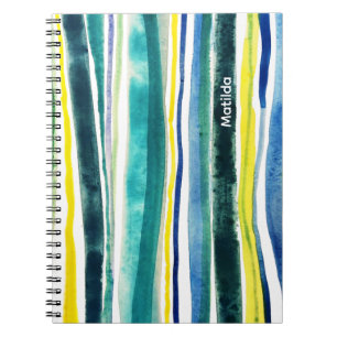 Cuaderno Rayas azules y verdes