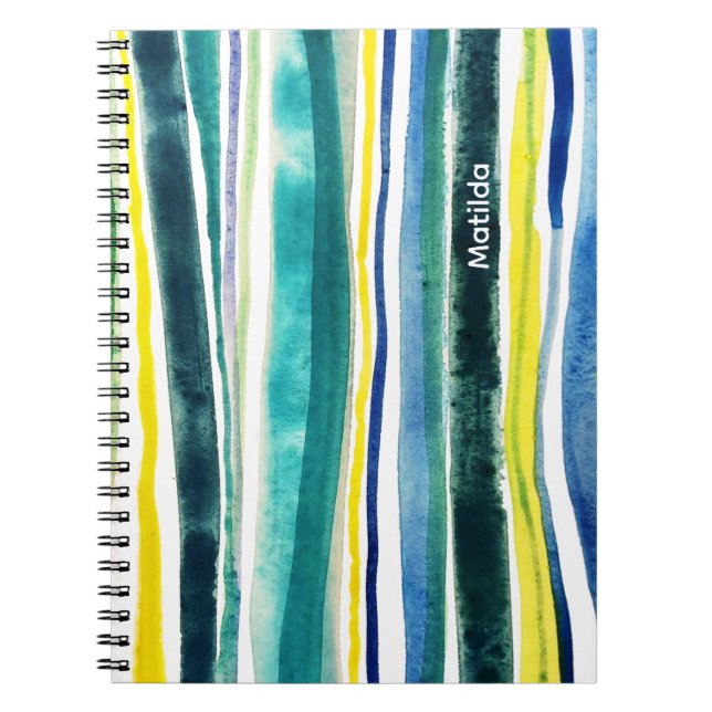 Cuaderno Rayas azules y verdes (Frente)