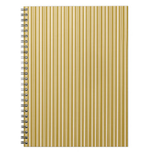 Cuaderno Rayas blancas antiguas y doradas