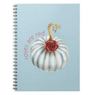 Cuaderno Rayas Blancas Azules Doradas Rosa Roja Calabaza