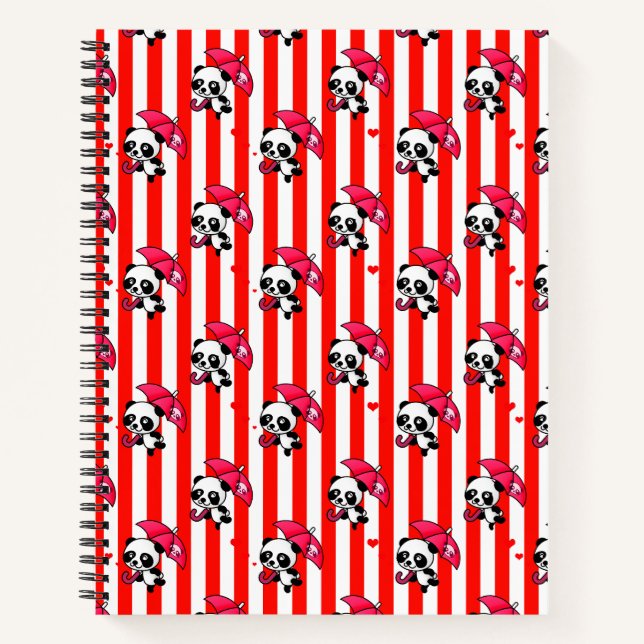 Cuaderno Rayas blancas rojas (Anverso)