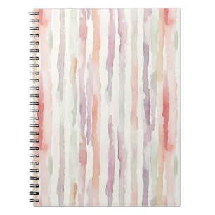 Cuaderno Rayas Blancas Rosa Melón Lavanda