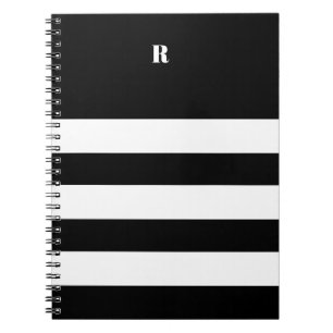 Cuaderno Rayas blancas y negras personalizadas