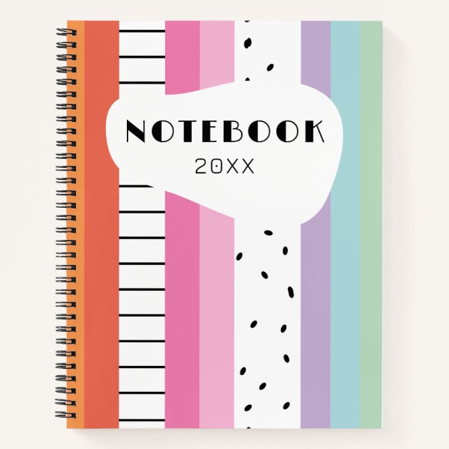 Cuaderno Rayas caprichosas pop (Anverso)
