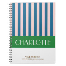 Rayas Coloridas Elegantes Personalizadas Monograma