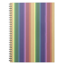 Cuaderno Rayas de arco iris mudas