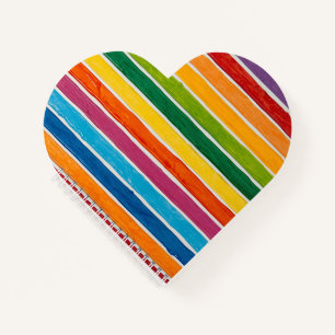 Cuaderno Rayas de arcoíris radiante