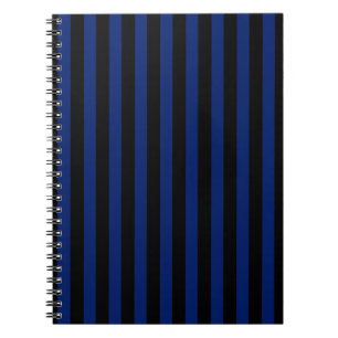 Cuaderno Rayas de caramelo azul y negro