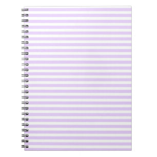 Cuaderno Rayas de caramelo blanco y púrpura