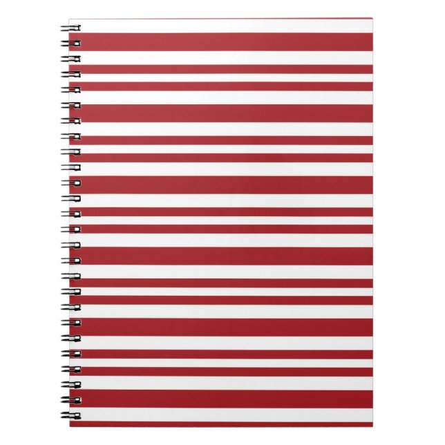 Cuaderno Rayas de Caramelo de Navidad (Frente)
