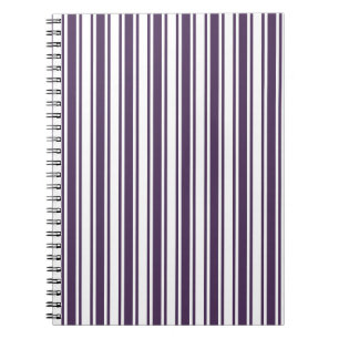 Cuaderno Rayas de caramelo morado y blanco oscuro