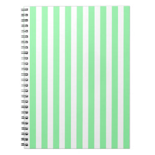Cuaderno Rayas de caramelo verde claro