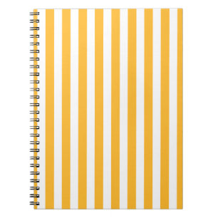 Cuaderno Rayas de caramelos amarillos y blancos soleados