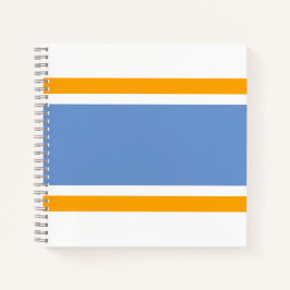 Cuaderno Rayas de Carreras azul claro amarillo claro en bla