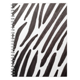 Cuaderno Rayas de cebra en blanco y negro