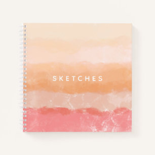 Cuaderno Rayas de color de agua