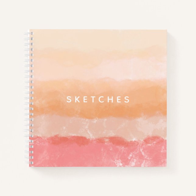 Cuaderno Rayas de color de agua (Anverso)