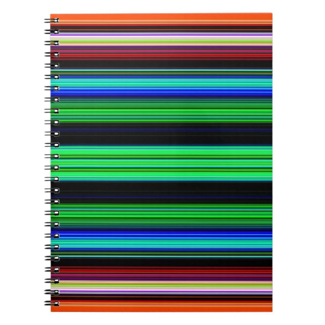 Cuaderno Rayas de colores delgadas - 1 (Frente)