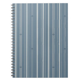 Cuaderno Rayas de Corriente de Chorro en Azul Colonial