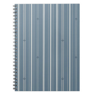 Cuaderno Rayas de Corriente de Chorro en Azul Colonial