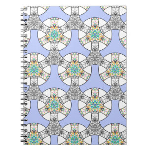 Cuaderno Rayas de entrelazado de mosaico inmaculado