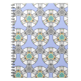 Cuaderno Rayas de entrelazado de mosaico inmaculado