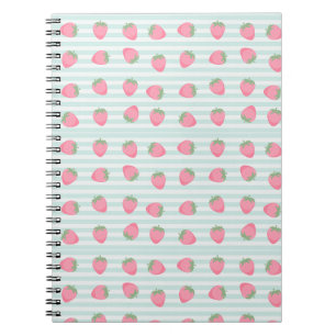 Cuaderno Rayas de Fresa Rosadas
