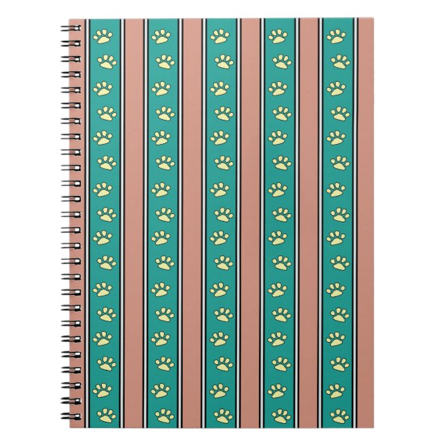 Cuaderno Rayas de Huella de Pata (Frente)