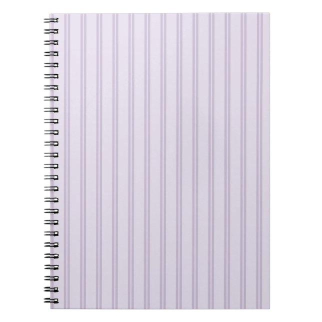Cuaderno Rayas de lavanda púrpura (Frente)