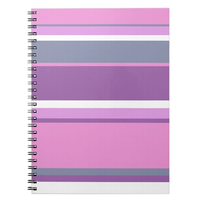 Cuaderno Rayas de lilac (Frente)