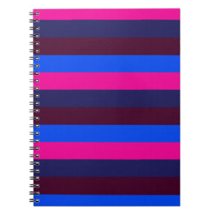 Cuaderno Rayas de neón de medianoche